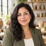 Maite Ulloa in a natural food products workspace